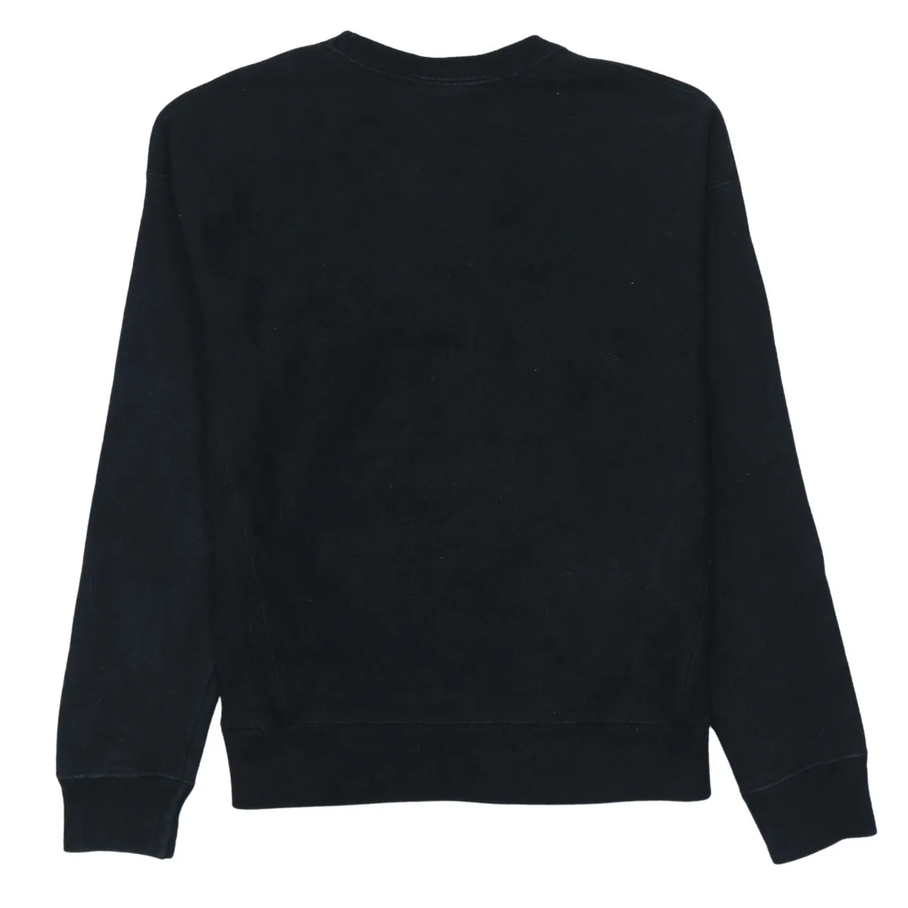 Champion Black Sweatshirt Men's Small Embroidered Chest Logo Cuff Logo Crewneck Pullover sold by Vintage Club product image thumbnail 2