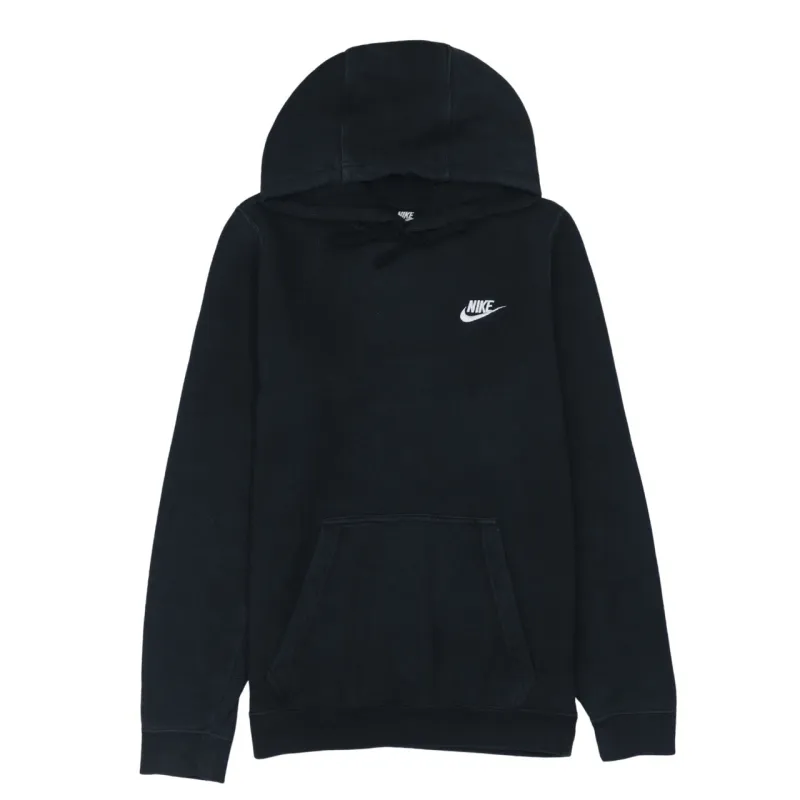 Nike Black Hoodie Men's XSmall Embroidered Swoosh Logo Drawstring Pullover Sweatshirt sold by Vintage Club