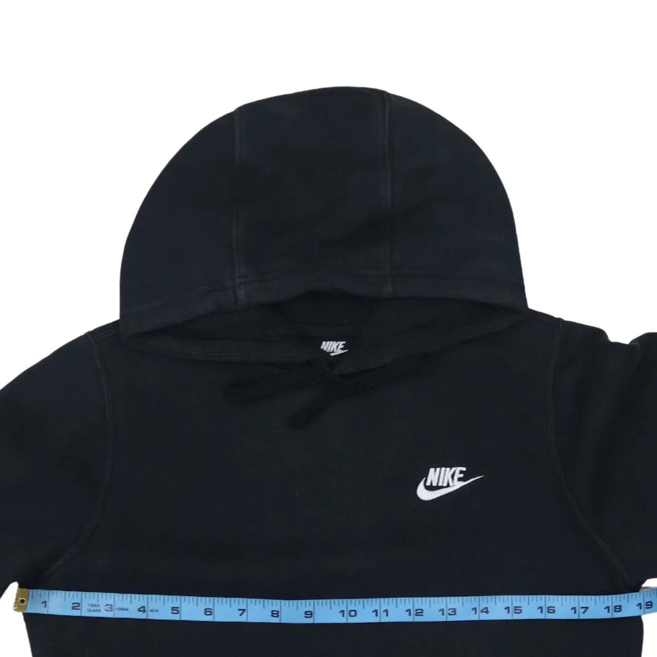 Nike Black Hoodie Men's XSmall Embroidered Swoosh Logo Drawstring Pullover Sweatshirt sold by Vintage Club product image thumbnail 5