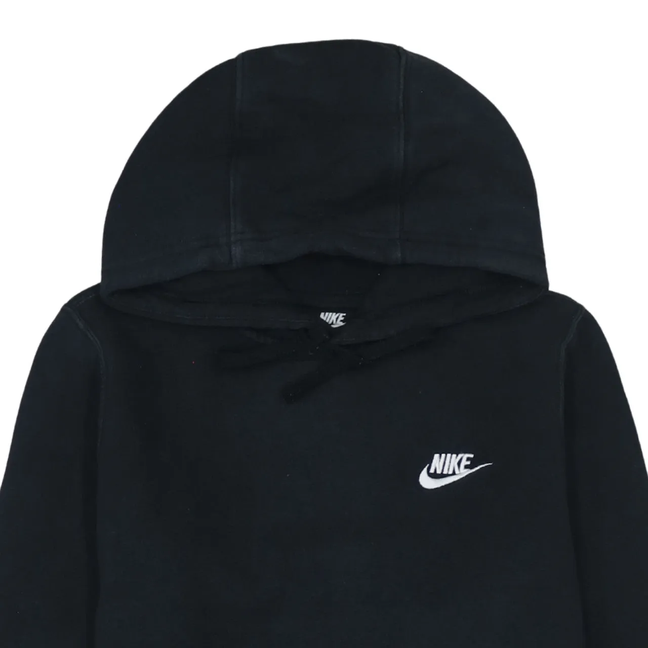 Nike Black Hoodie Men's XSmall Embroidered Swoosh Logo Drawstring Pullover Sweatshirt sold by Vintage Club product image thumbnail 3