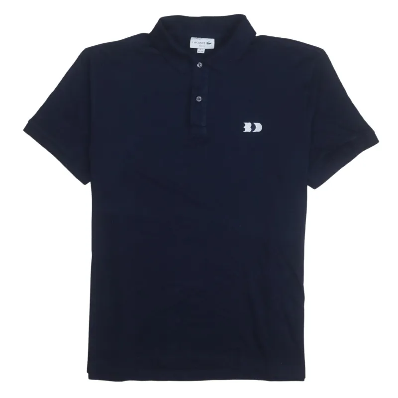 Lacoste Navy Blue Polo Shirt Women's XXLarge Embroidered Chest Logo Short Sleeve Top sold by Vintage Club