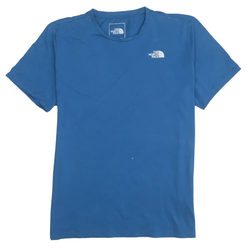 The North Face Blue T Shirt Men's Large Printed Chest Logo Casual Short Sleeve Top sold by Vintage Club