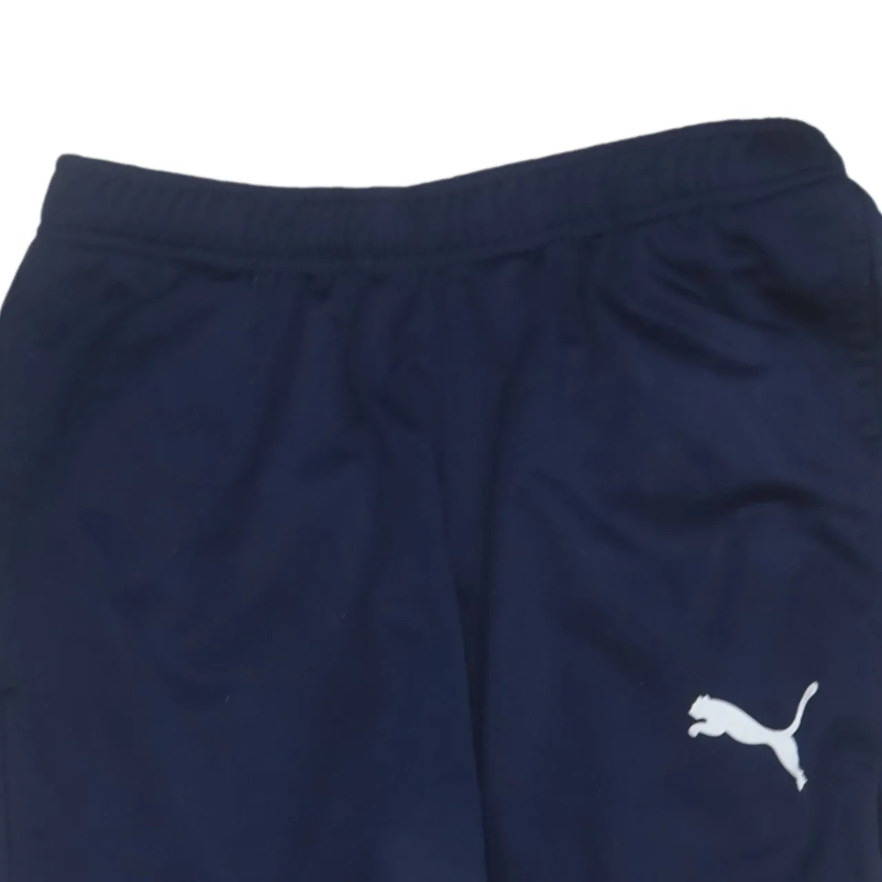 Puma Navy Blue Joggers Men's Small Printed Logo Elasticated Cuffs Track Sweatpants sold by Vintage Club product image thumbnail 3