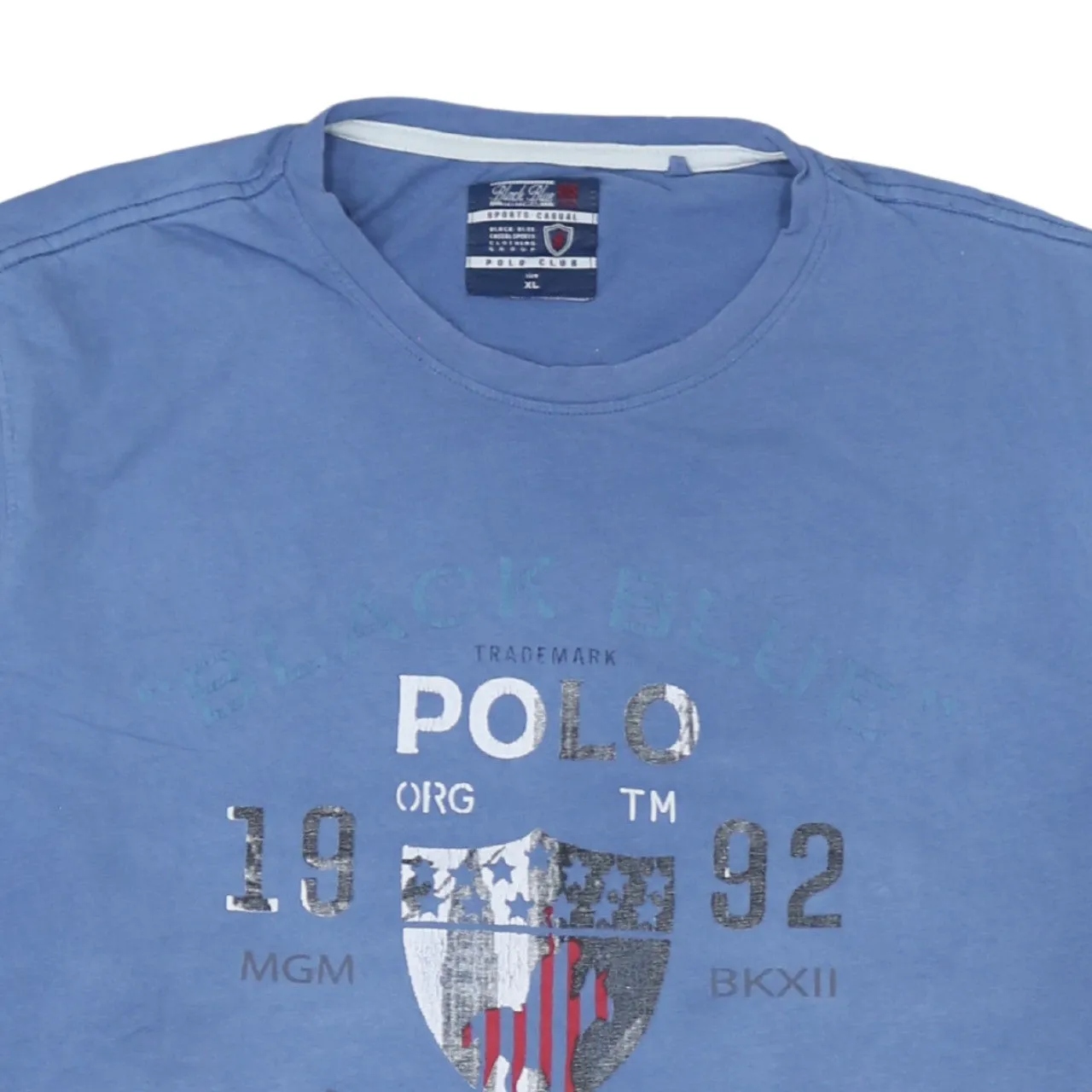 Polo Ralph Lauren Blue T-Shirt Women’s XLarge Printed Crest Logo Short Sleeve Casual Top sold by Vintage Club product image thumbnail 3