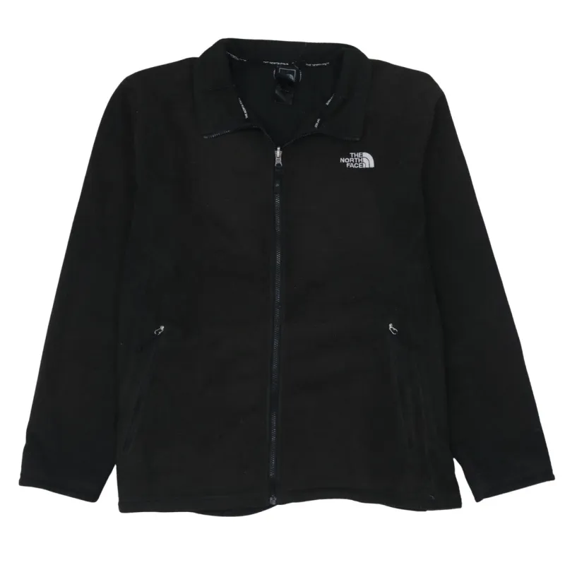The North Face Black Fleece Jacket Men’s XLarge Full Zip Embroidered Logo Pockets Outerwear sold by Vintage Club