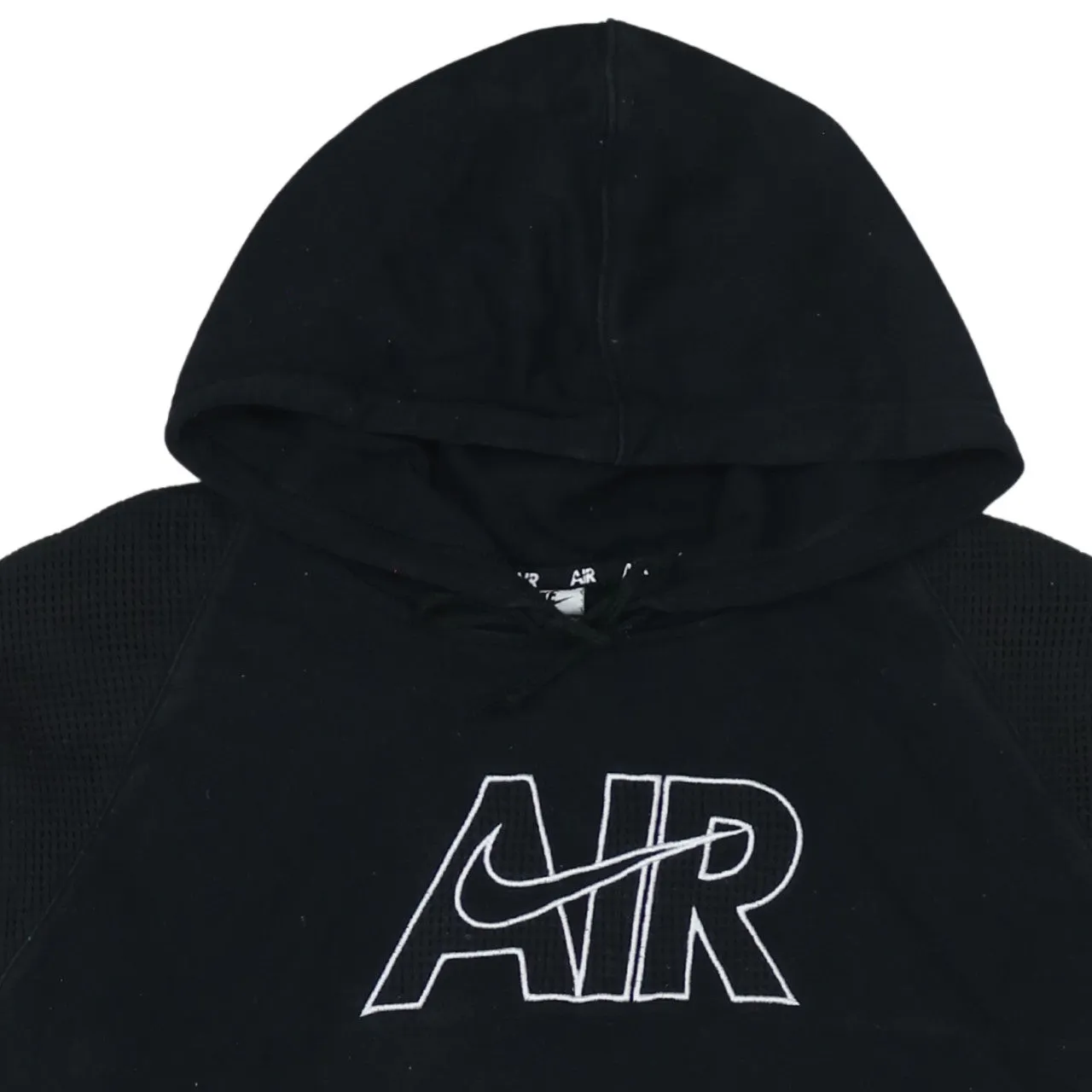 Nike Black Hoodie Men’s Small AIR Printed Logo Front Pocket Pullover Sweatshirt sold by Vintage Club product image thumbnail 3