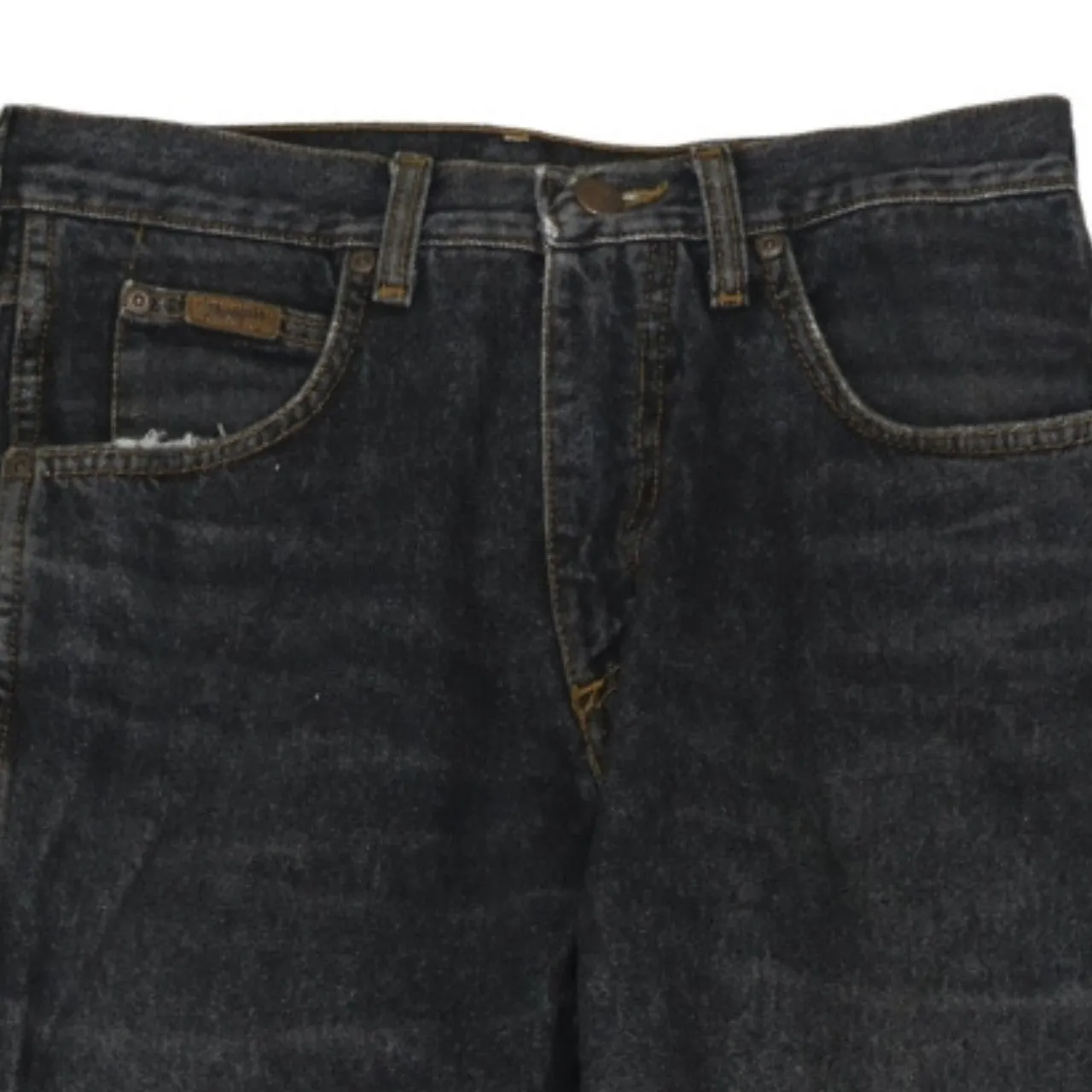 Wrangler Black Denim Jeans Men's 30 Straight Leg Five Pocket Classic Logo sold by Vintage Club product image thumbnail 3