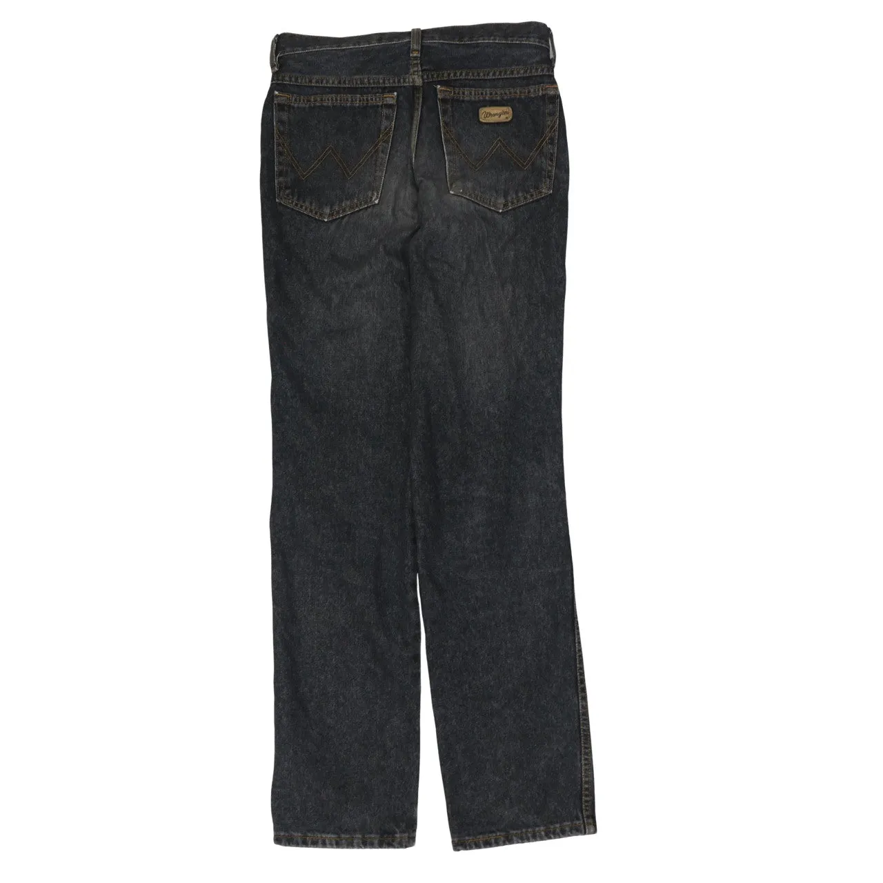 Wrangler Black Denim Jeans Men's 30 Straight Leg Five Pocket Classic Logo sold by Vintage Club