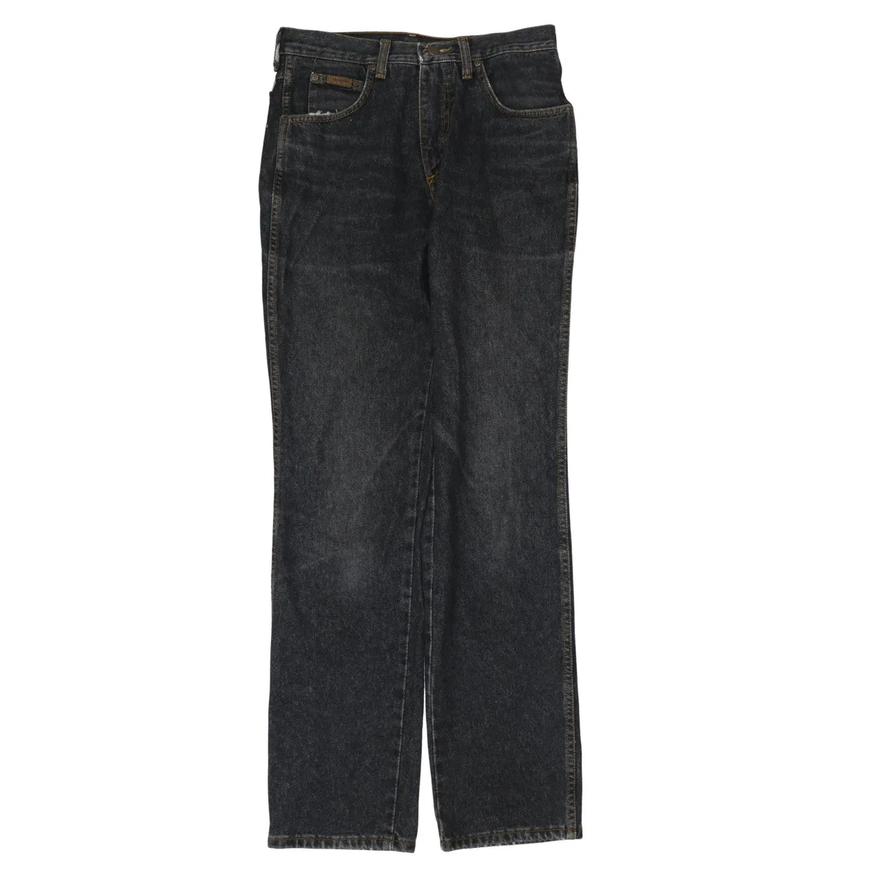 Wrangler Black Denim Jeans Men's 30 Straight Leg Five Pocket Classic Logo sold by Vintage Club product image thumbnail 2