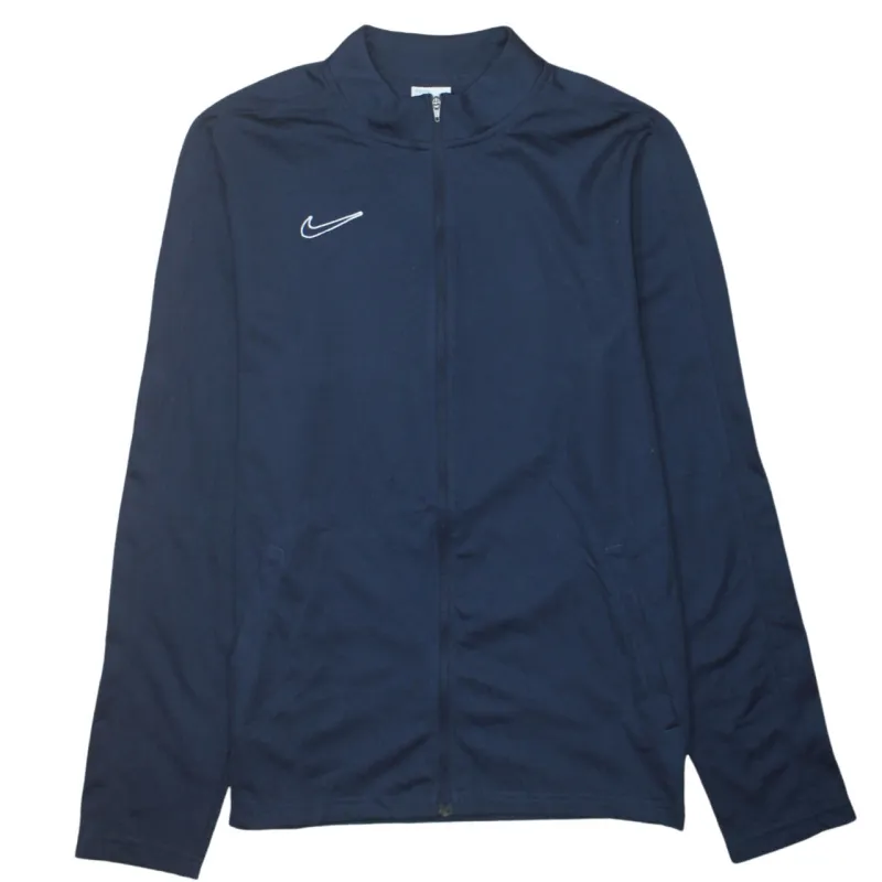 Nike Navy Blue Track Jacket Women’s XLarge Embroidered Swoosh Zip Pockets Lightweight Top sold by Vintage Club