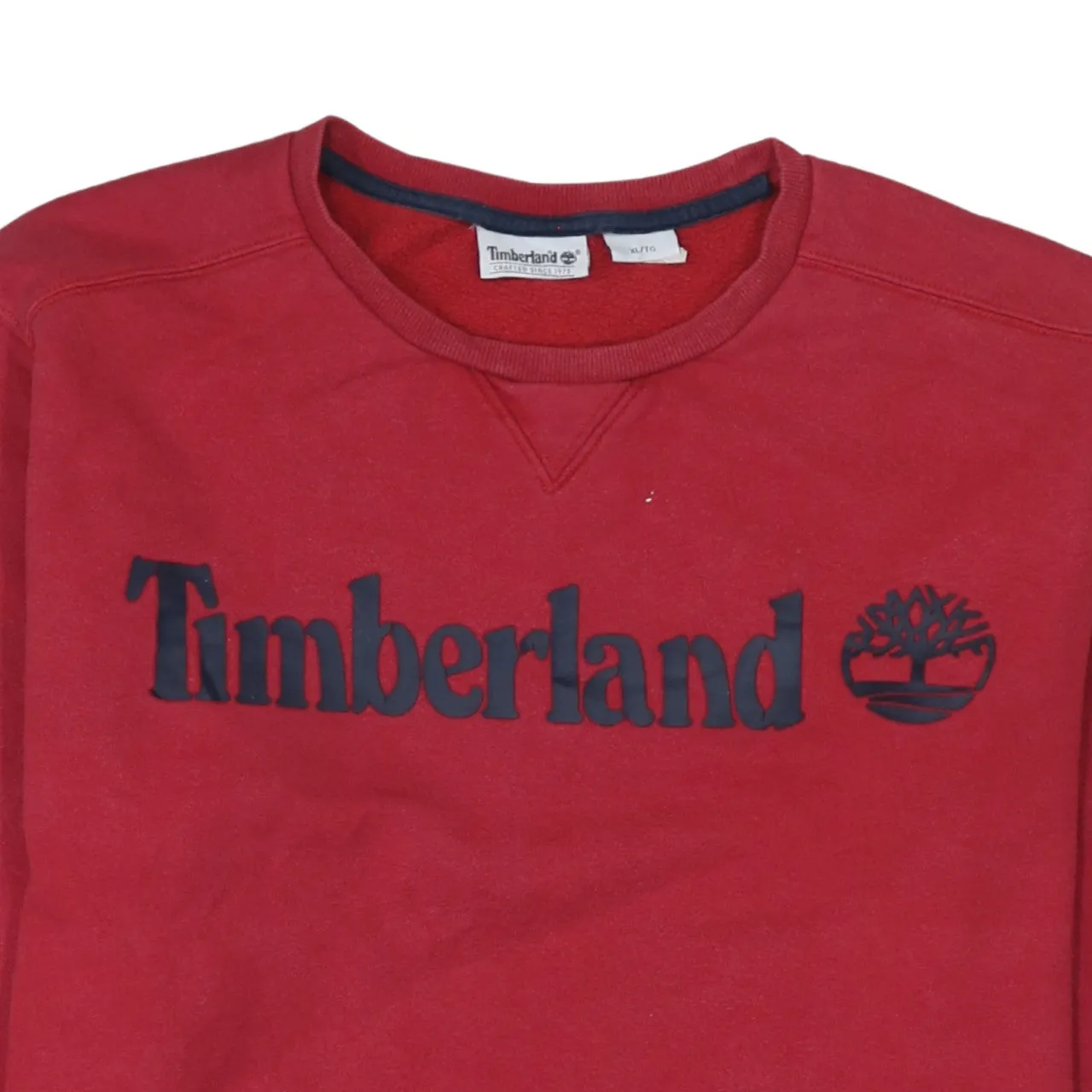 Timberland Burgundy Red Sweatshirt Women's XLarge Embroidered Logo Crewneck Pullover Fleece Top sold by Vintage Club product image thumbnail 3