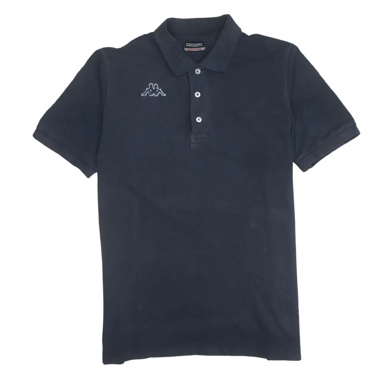 Kappa Navy Blue Polo Shirt Men's Medium Embroidered Logo Short Sleeve Casual Top sold by Vintage Club