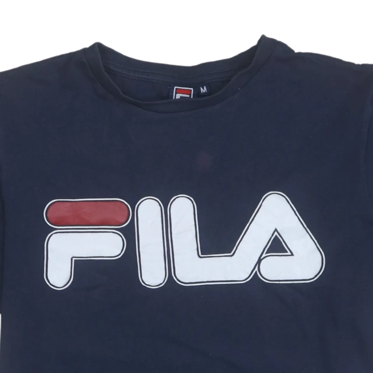 Fila Navy Blue T Shirt Men's Medium Large Printed Logo Short Sleeve Casual Top sold by Vintage Club product image thumbnail 3