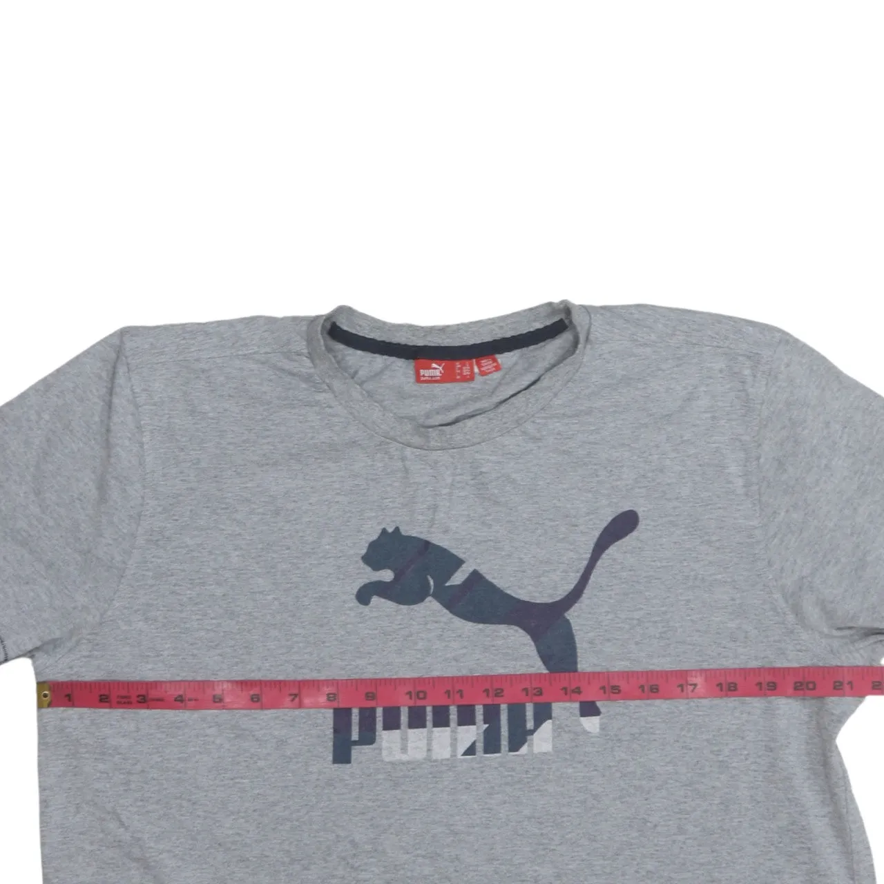 Puma Grey T Shirt Men’s Large Printed Big Logo Short Sleeve Casual Tee Top sold by Vintage Club product image thumbnail 5