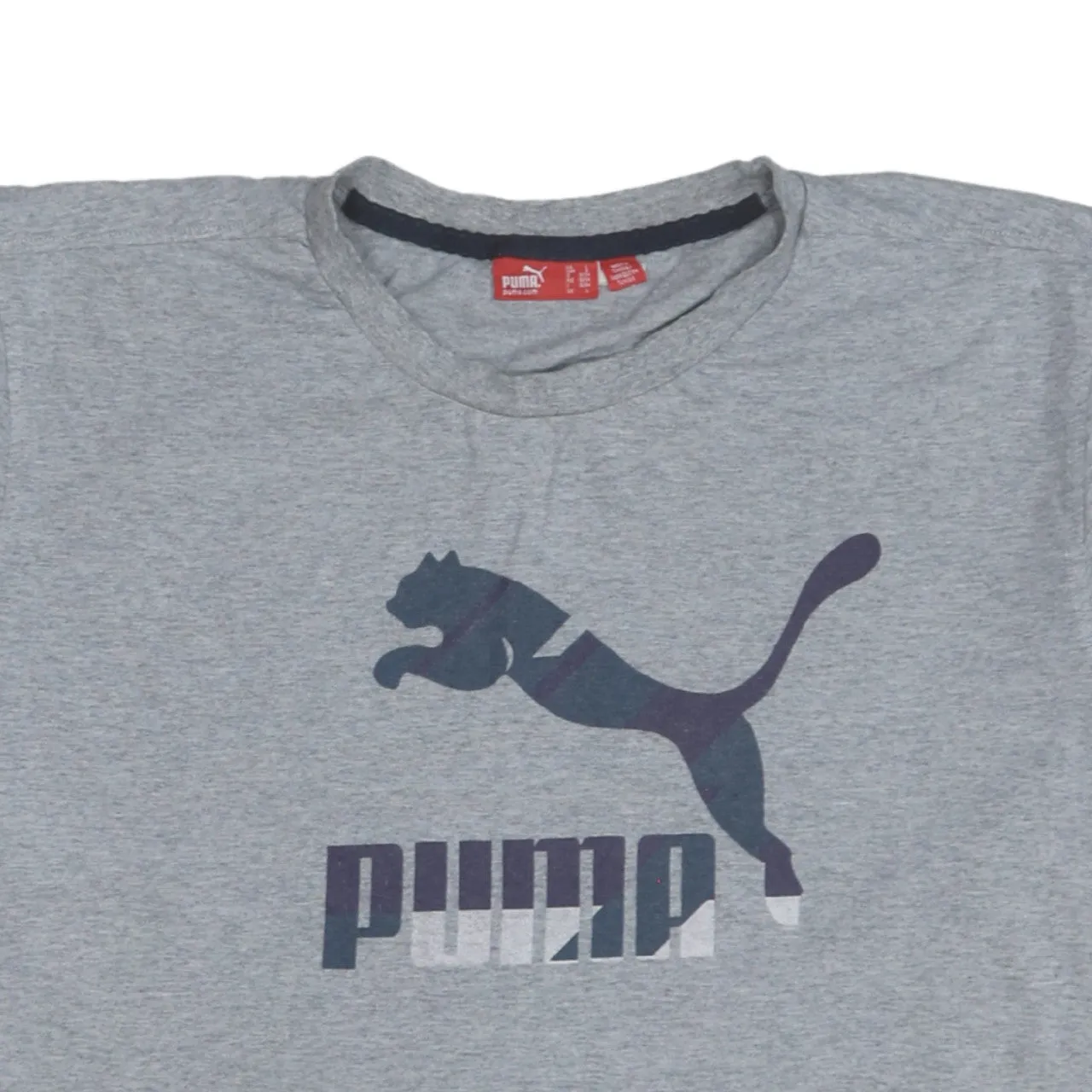 Puma Grey T Shirt Men’s Large Printed Big Logo Short Sleeve Casual Tee Top sold by Vintage Club product image thumbnail 3