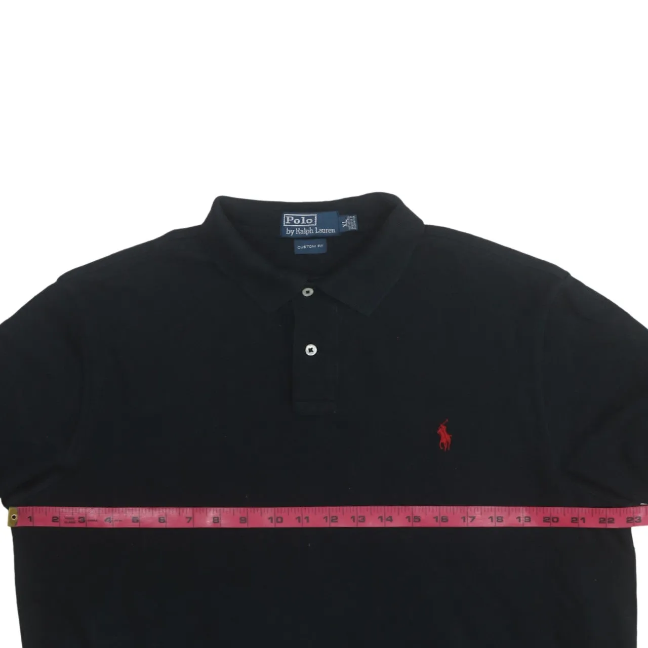 Polo Ralph Lauren Black Long Sleeve Polo Shirt Women’s XLarge Embroidered Red Pony Top sold by Vintage Club product image thumbnail 5