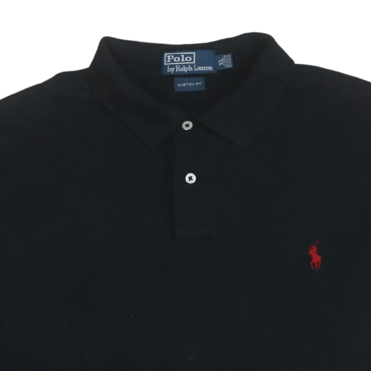 Polo Ralph Lauren Black Long Sleeve Polo Shirt Women’s XLarge Embroidered Red Pony Top sold by Vintage Club product image thumbnail 3