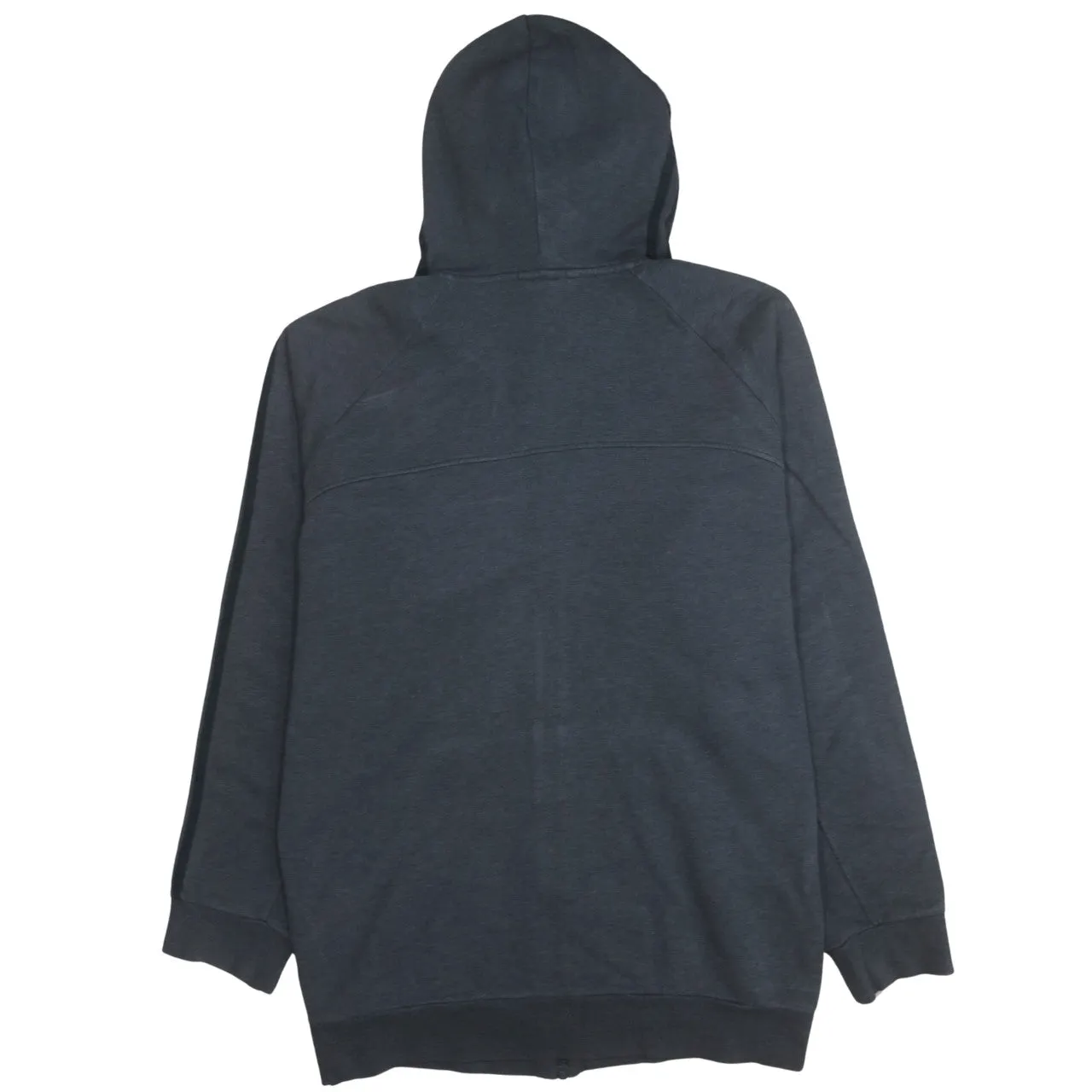 Adidas Dark Grey Hoodie Women’s XXLarge Full Zip Three Stripe Sleeves Fleece Top sold by Vintage Club product image thumbnail 2