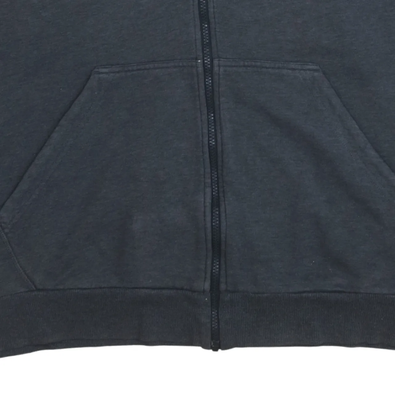 Adidas Dark Grey Hoodie Women’s XXLarge Full Zip Three Stripe Sleeves Fleece Top sold by Vintage Club product image thumbnail 4