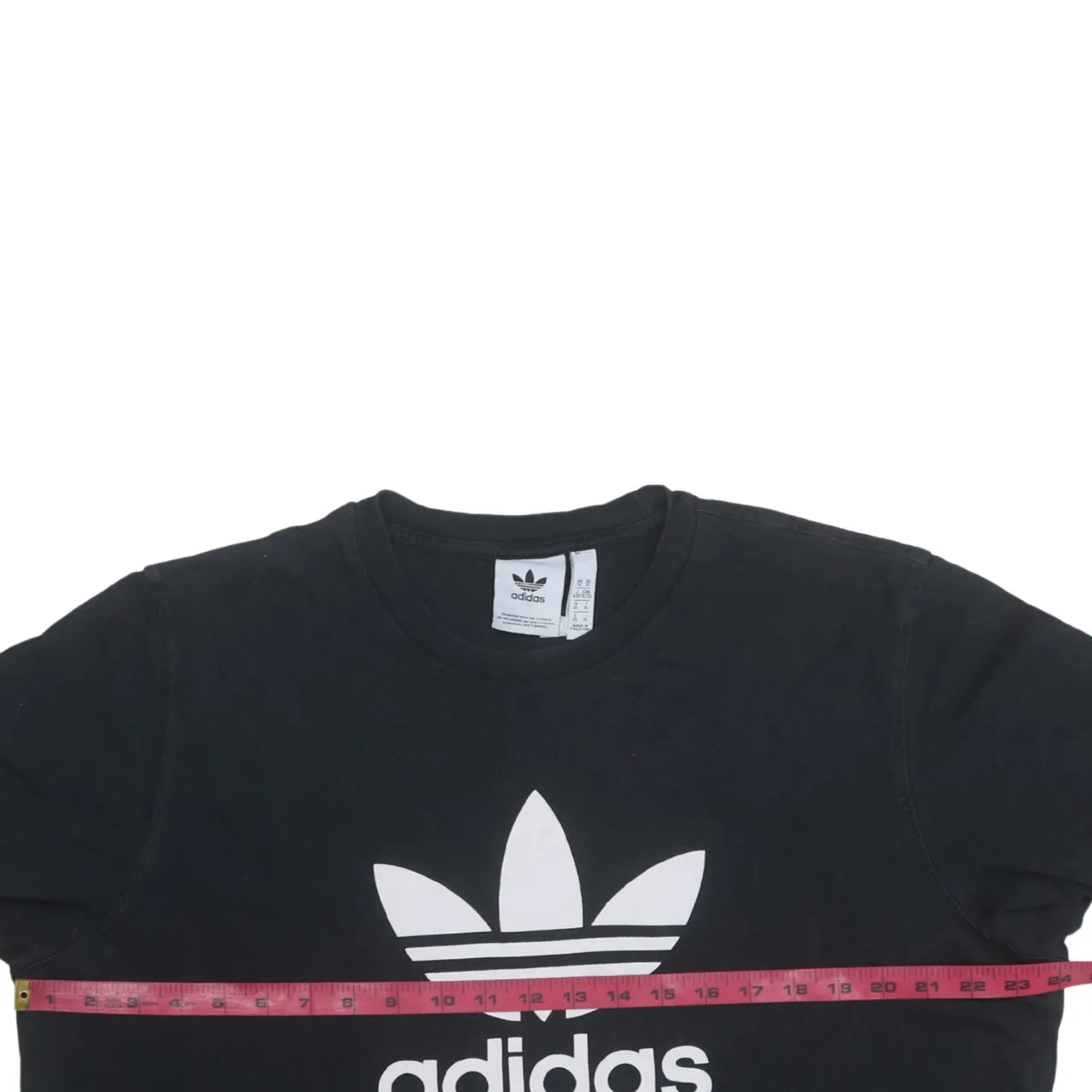 Adidas Black T Shirt Men’s XLarge Big Trefoil Printed Logo Short Sleeve Tee Top sold by Vintage Club product image thumbnail 5