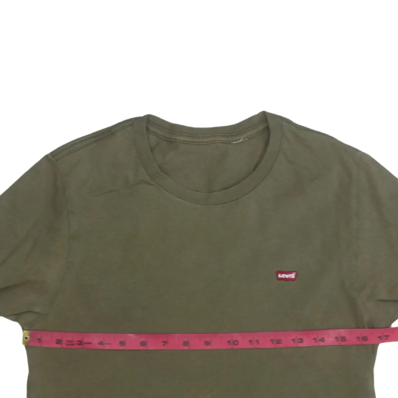 Levi's Olive Green T Shirt Men's XSmall Small Logo Chest Patch Casual Tee Top sold by Vintage Club product image thumbnail 5