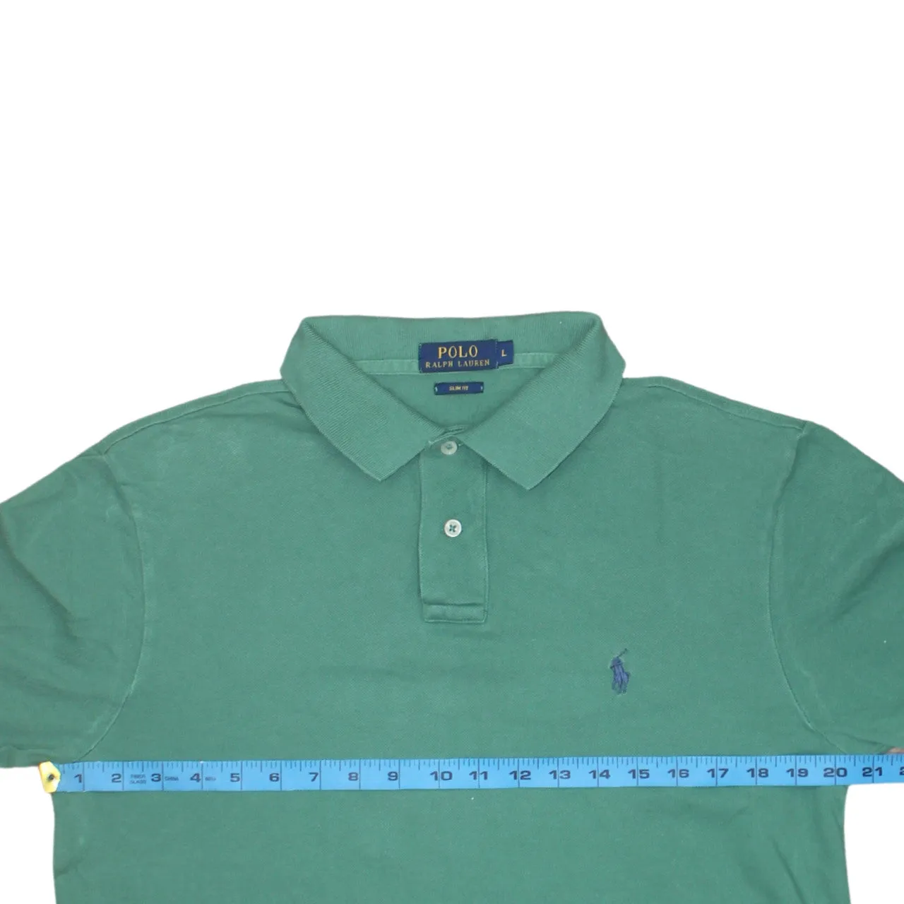 Polo Ralph Lauren Green Polo Shirt Women’s Large Embroidered Pony Logo Short Sleeve Casual Top sold by Vintage Club product image thumbnail 5