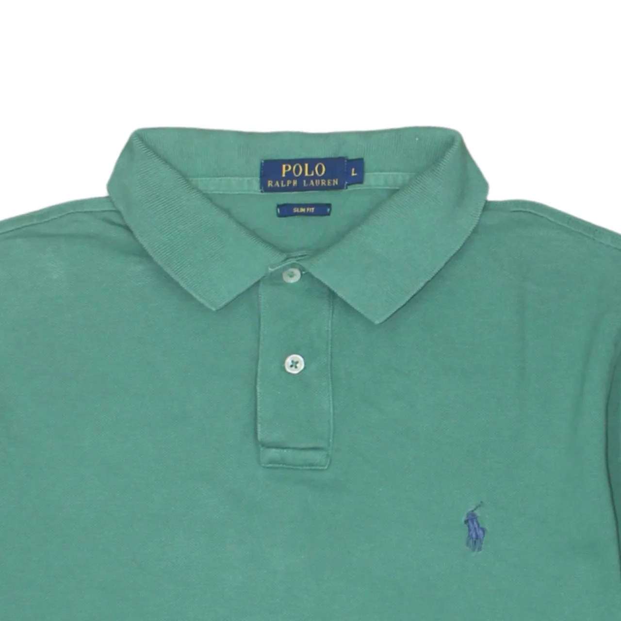 Polo Ralph Lauren Green Polo Shirt Women’s Large Embroidered Pony Logo Short Sleeve Casual Top sold by Vintage Club product image thumbnail 3