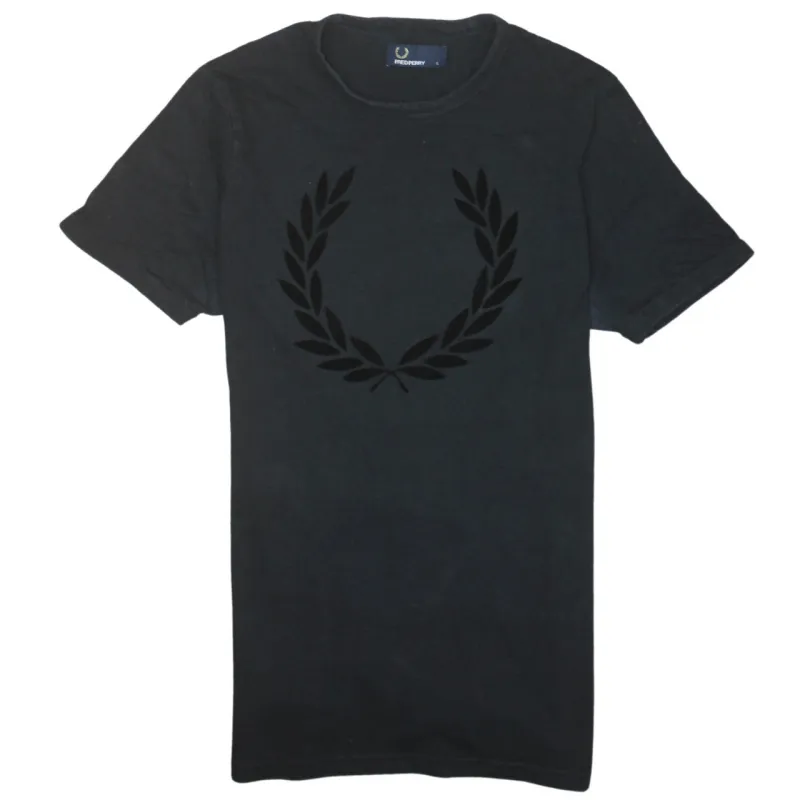 Fred Perry Black T-Shirt Men’s Small Large Laurel Wreath Logo Short Sleeve Tee Top sold by Vintage Club