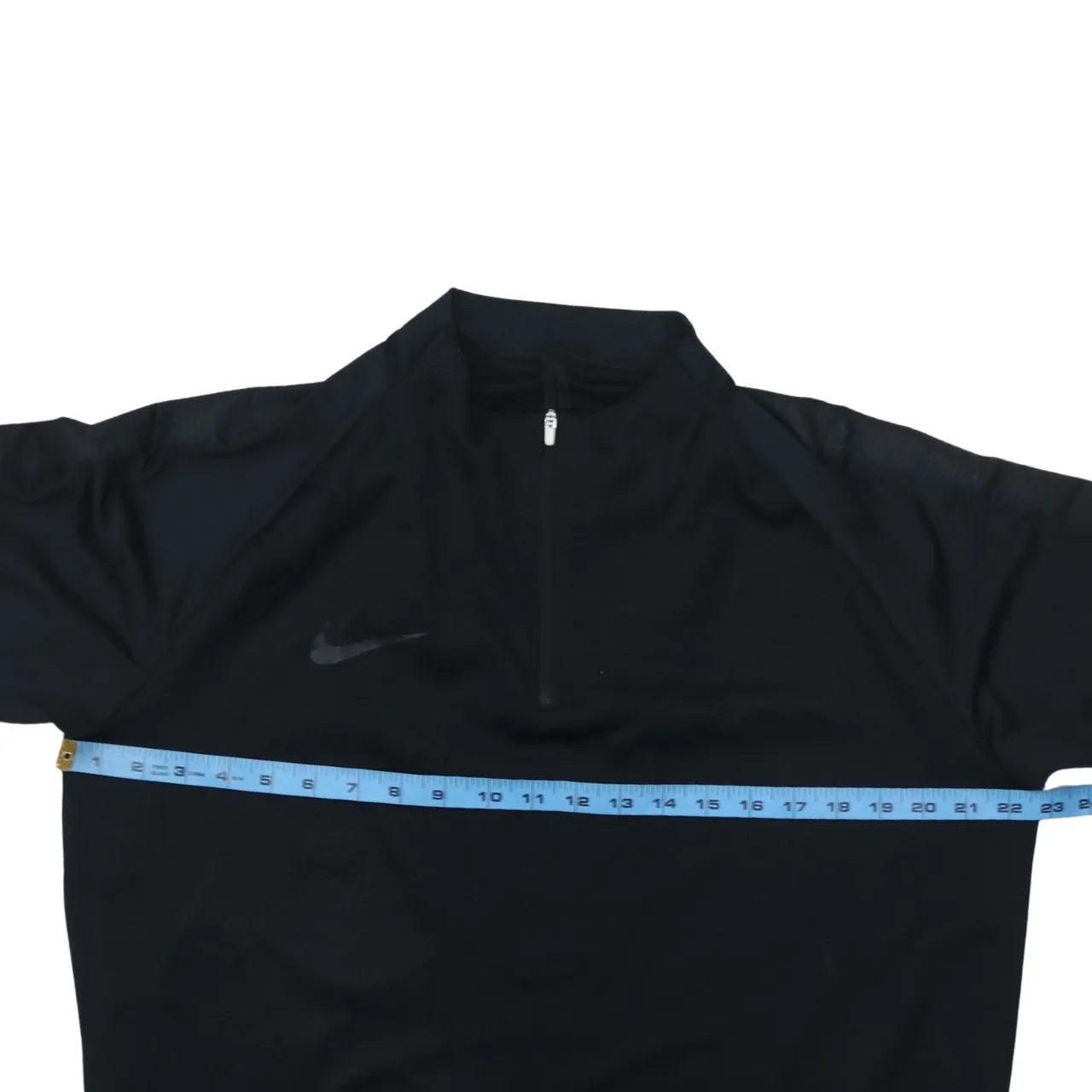 Nike Black Quarter Zip Sweatshirt Women's XLarge Printed Swoosh Long Sleeve Pullover Top sold by Vintage Club product image thumbnail 5