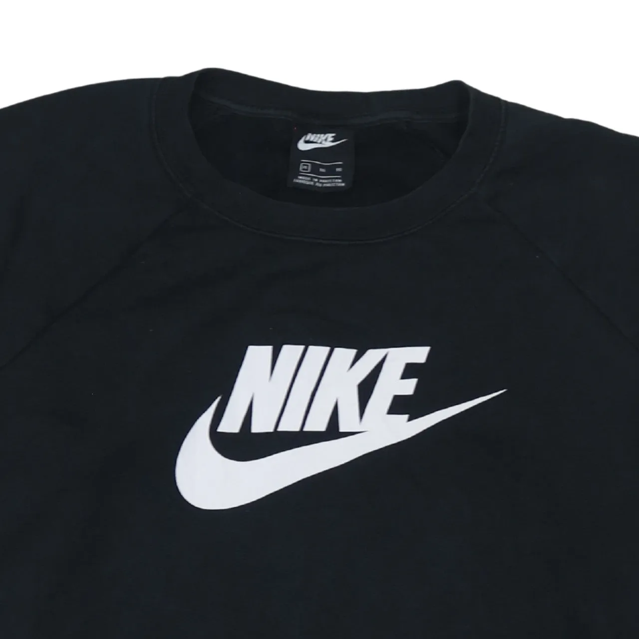 Nike Black Sweatshirt Women's XLarge Printed Logo Crewneck Pullover Jumper Fleece Top sold by Vintage Club product image thumbnail 3