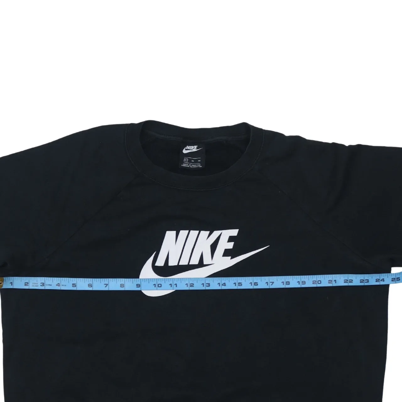 Nike Black Sweatshirt Women's XLarge Printed Logo Crewneck Pullover Jumper Fleece Top sold by Vintage Club product image thumbnail 5