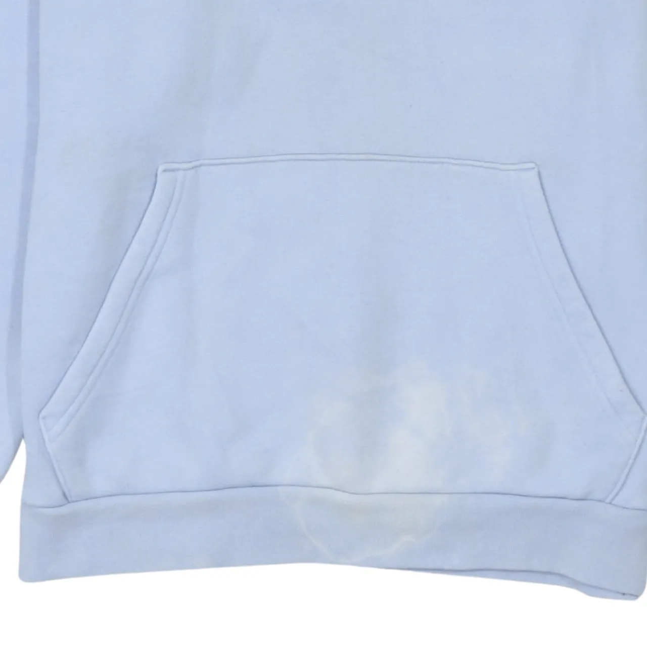 Adidas Light Blue Hoodie Men's XSmall Embroidered Trefoil Logo Front Pocket Pullover Sweatshirt sold by Vintage Club product image thumbnail 4