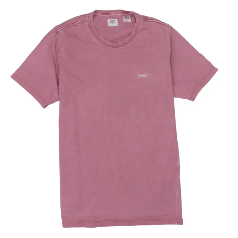Levi's Faded Pink T Shirt Men's Small Embroidered Chest Logo Crewneck Casual Tee sold by Vintage Club