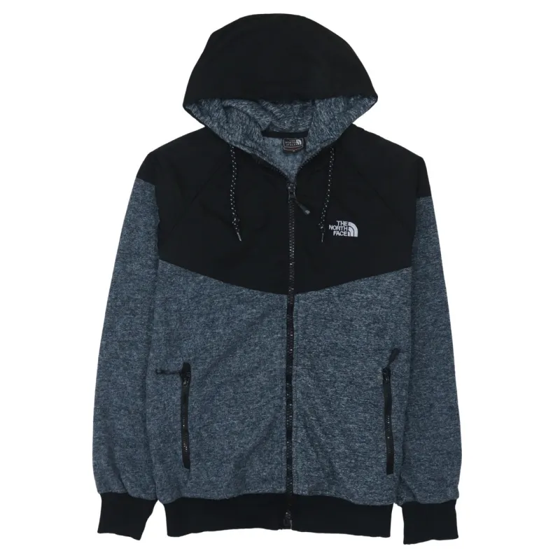 The North Face Black Grey Full Zip Hoodie Women’s Medium Embroidered Logo Zip Pockets Sweatshirt made by The North Face