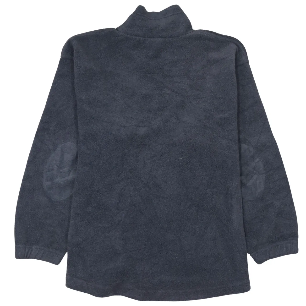 Adidas Dark Grey Fleece Jumper Men’s Small Embroidered Chest Logo Funnel Neck Pullover Sweatshirt sold by Vintage Club product image thumbnail 2