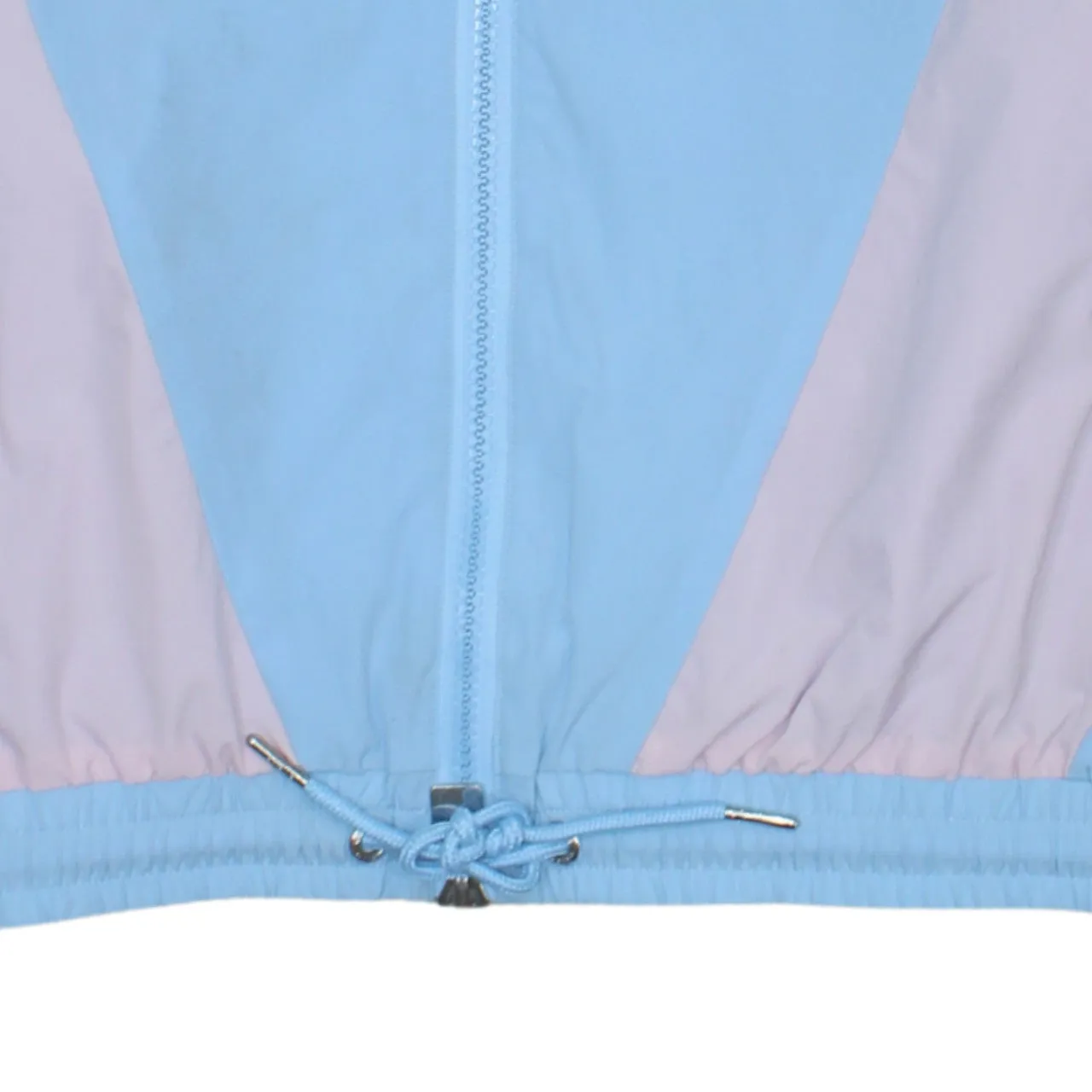 Ellesse Light Blue Colour Block Windbreaker Jacket Women’s Large Embroidered Logos Drawcord Hem Track Top sold by Vintage Club product image thumbnail 4