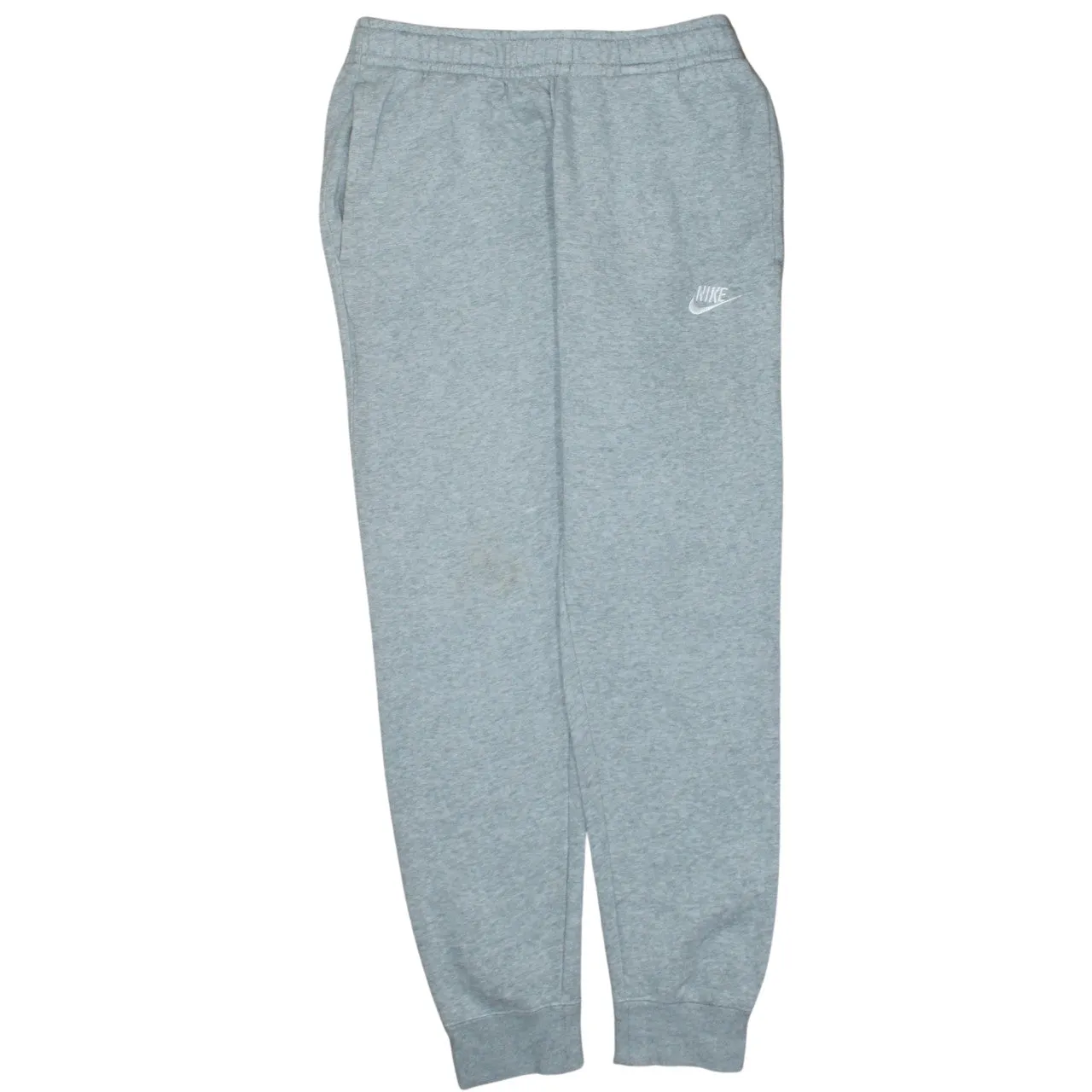 Nike Grey Joggers Sweatpants Men's Small Embroidered Swoosh Elastic Waist Cuffed Hem Loungewear sold by Vintage Club