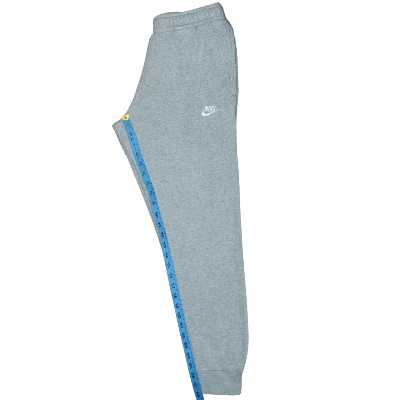 Nike Grey Joggers Sweatpants Men's Small Embroidered Swoosh Elastic Waist Cuffed Hem Loungewear sold by Vintage Club product image thumbnail 5