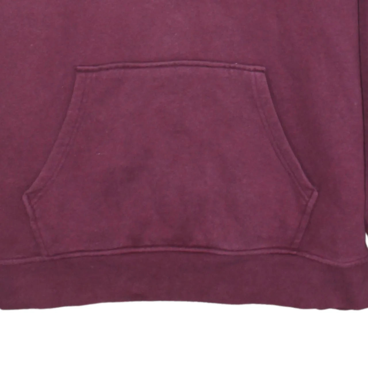 Adidas Burgundy Red Hoodie Women’s Large Embroidered Trefoil Logo Front Pocket Pullover Sweatshirt sold by Vintage Club product image thumbnail 4