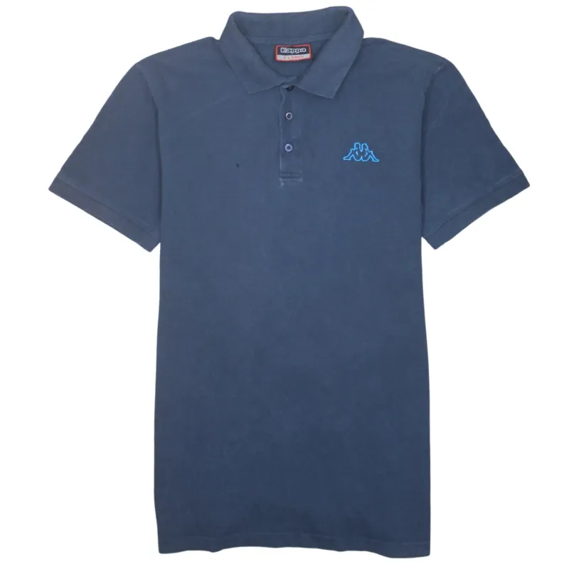 Kappa Navy Blue Polo Shirt Women’s XLarge Embroidered Chest Logo Short Sleeve Casual Top sold by Vintage Club