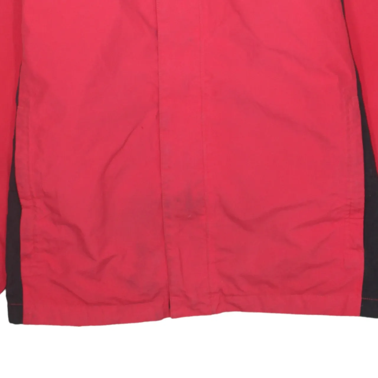The North Face Red Hooded Jacket Men's Large Embroidered Logo Zip Pockets Windbreaker Outerwear sold by Vintage Club product image thumbnail 4