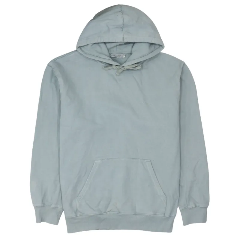 Carhartt Light Grey Hoodie Women’s XLarge Embroidered Logo Drawstring Hood Front Pocket Sweatshirt made by Carhartt