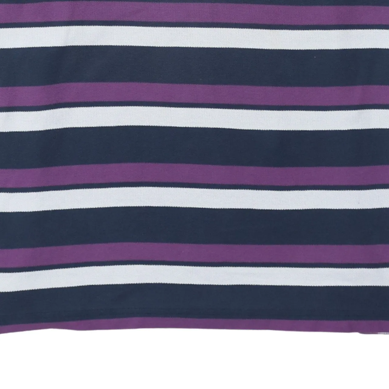 HUGO BOSS Navy Purple Stripe Polo Shirt Women’s XLarge Embroidered Logo Short Sleeve Top sold by Vintage Club product image thumbnail 4
