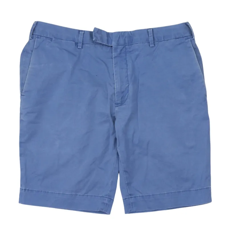 Polo Ralph Lauren Blue Chino Shorts Men’s 32 Slim Fit Belt Loops Button Pockets made by Polo by Ralph Lauren