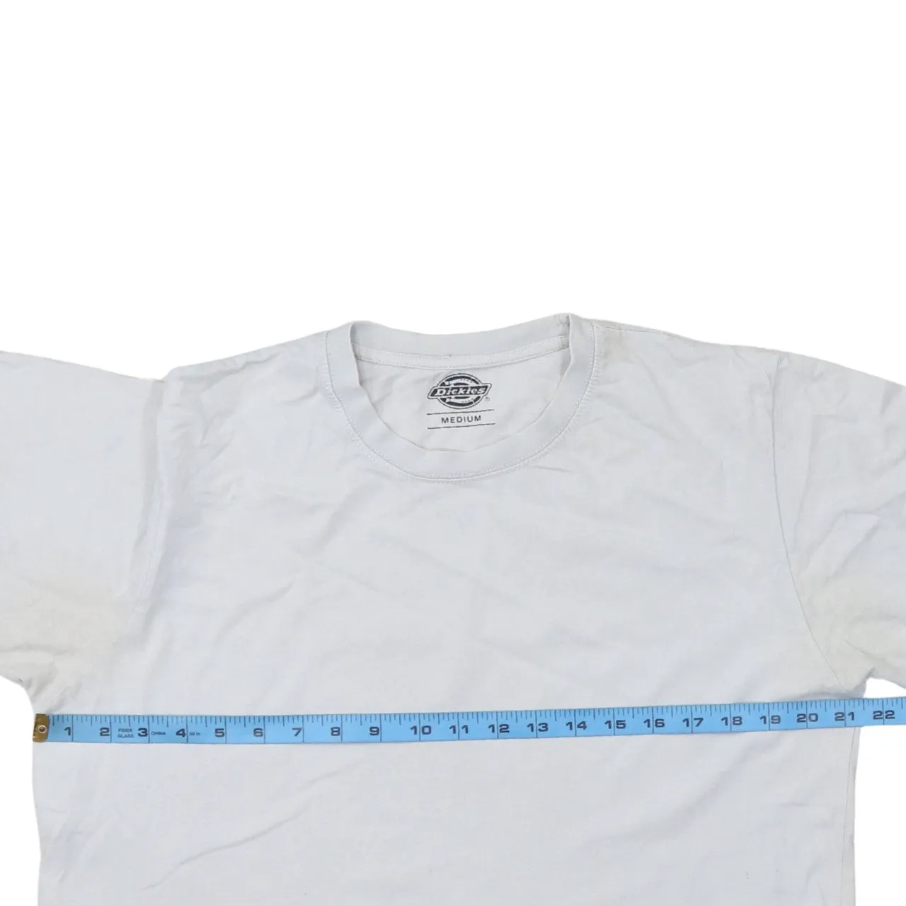 Dickies White T Shirt Men’s Medium Minimal Logo Short Sleeve Cotton Casual Top sold by Vintage Club product image thumbnail 5