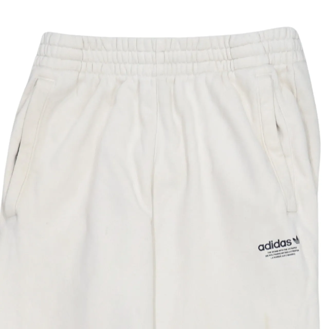 Adidas Cream Joggers Men’s XSmall Printed Multi Colour Logo Elastic Waist Sweatpants sold by Vintage Club product image thumbnail 3