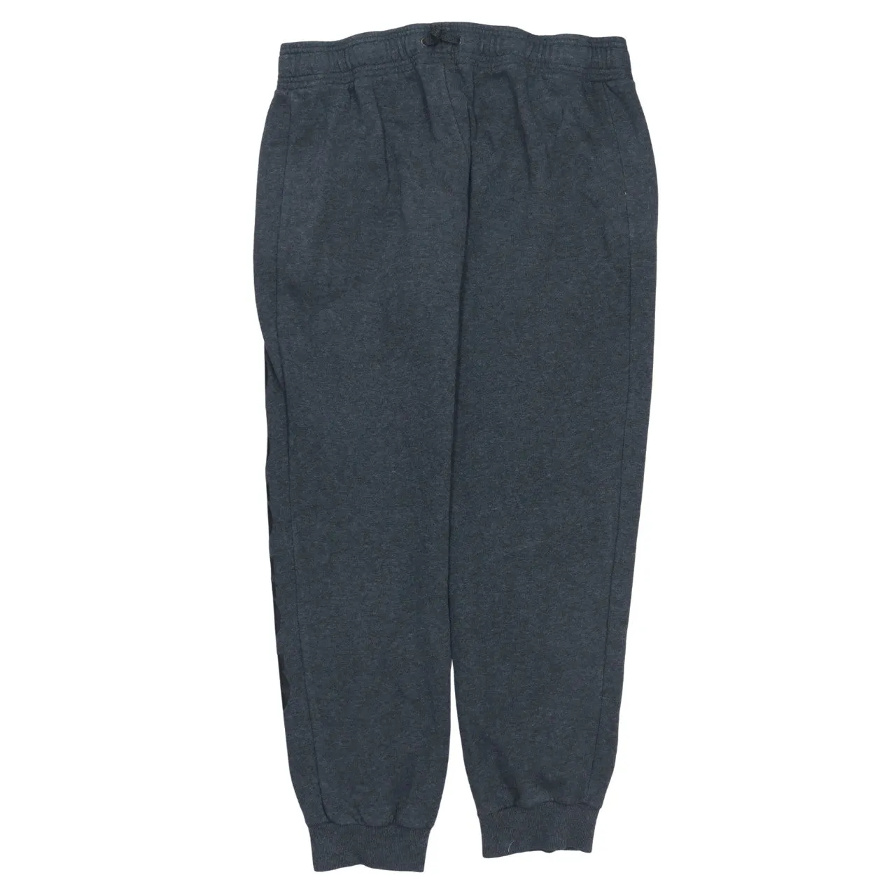 Adidas Dark Grey Joggers Women's Medium Printed Logo Cuffed Fleece Sweatpants sold by Vintage Club product image thumbnail 2