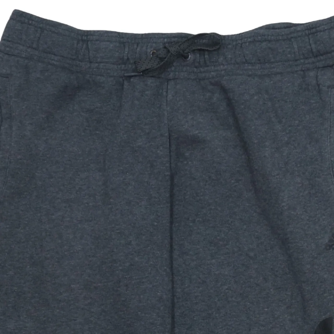 Adidas Dark Grey Joggers Women's Medium Printed Logo Cuffed Fleece Sweatpants sold by Vintage Club product image thumbnail 3