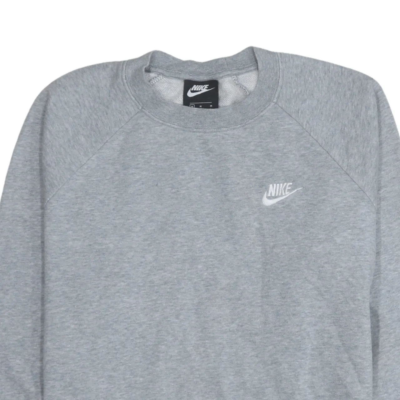 Nike Grey Sweatshirt Men's Medium Embroidered Chest Swoosh Crewneck Pullover Fleece Top sold by Vintage Club product image thumbnail 3