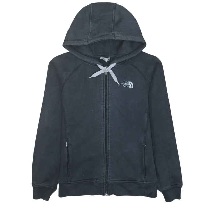 The North Face Black Hoodie Women’s Large Full Zip Embroidered Logo Pockets Sweatshirt sold by Vintage Club
